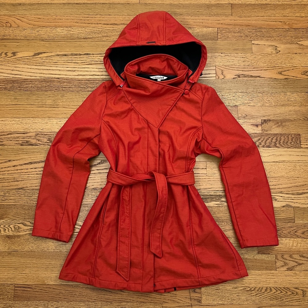 MIA Melon Red/Orange Everglades Hooded Parka Raincoat